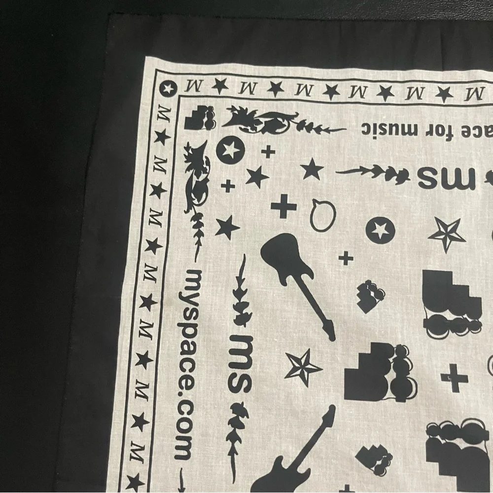 Rare Vintage MySpace Promotional Bandana warped tour early‎ 2000’s - Picture 5 of 7